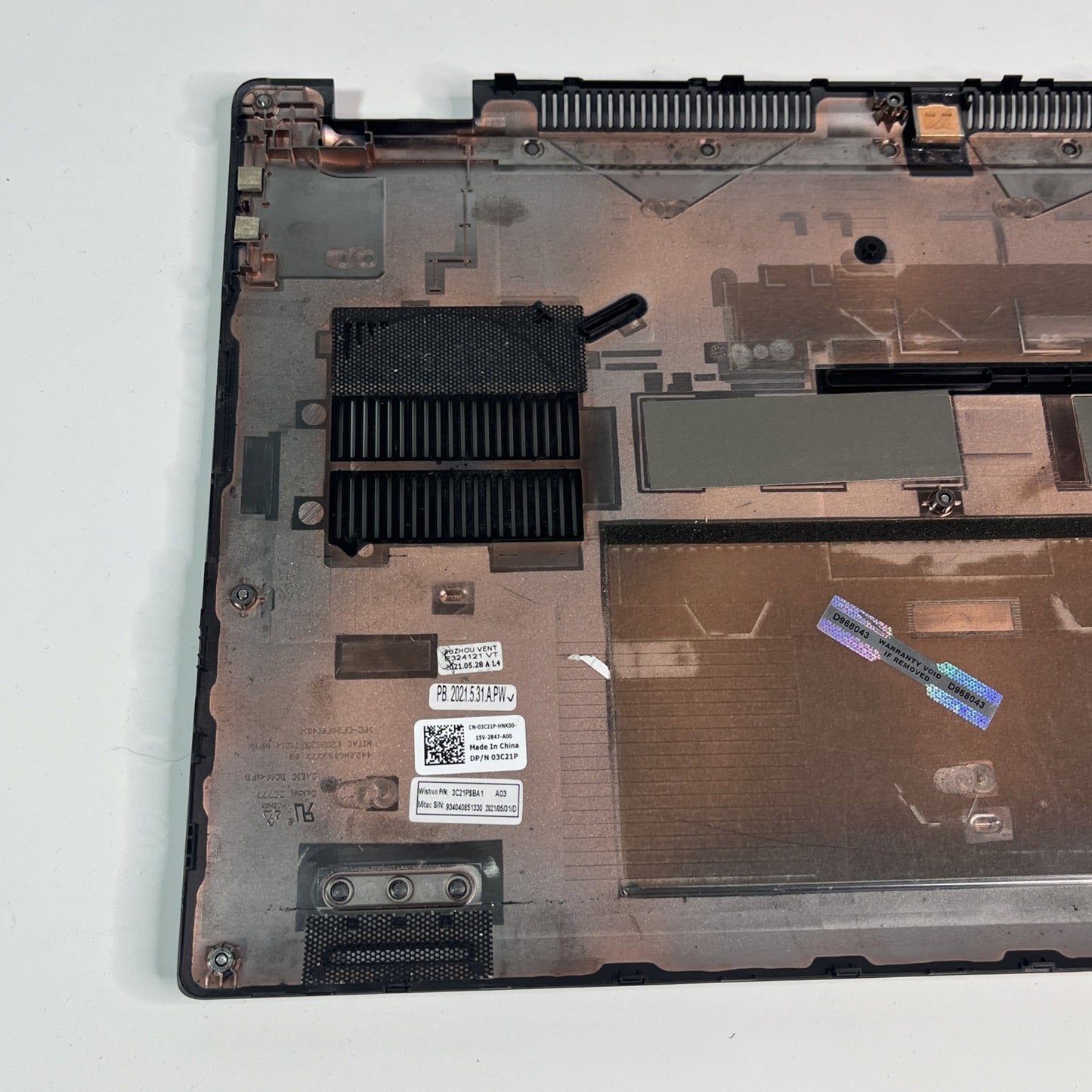 Genuine Silver Dell Latitude 5520 Bottom Base Cover CN-03C21P-Hnk