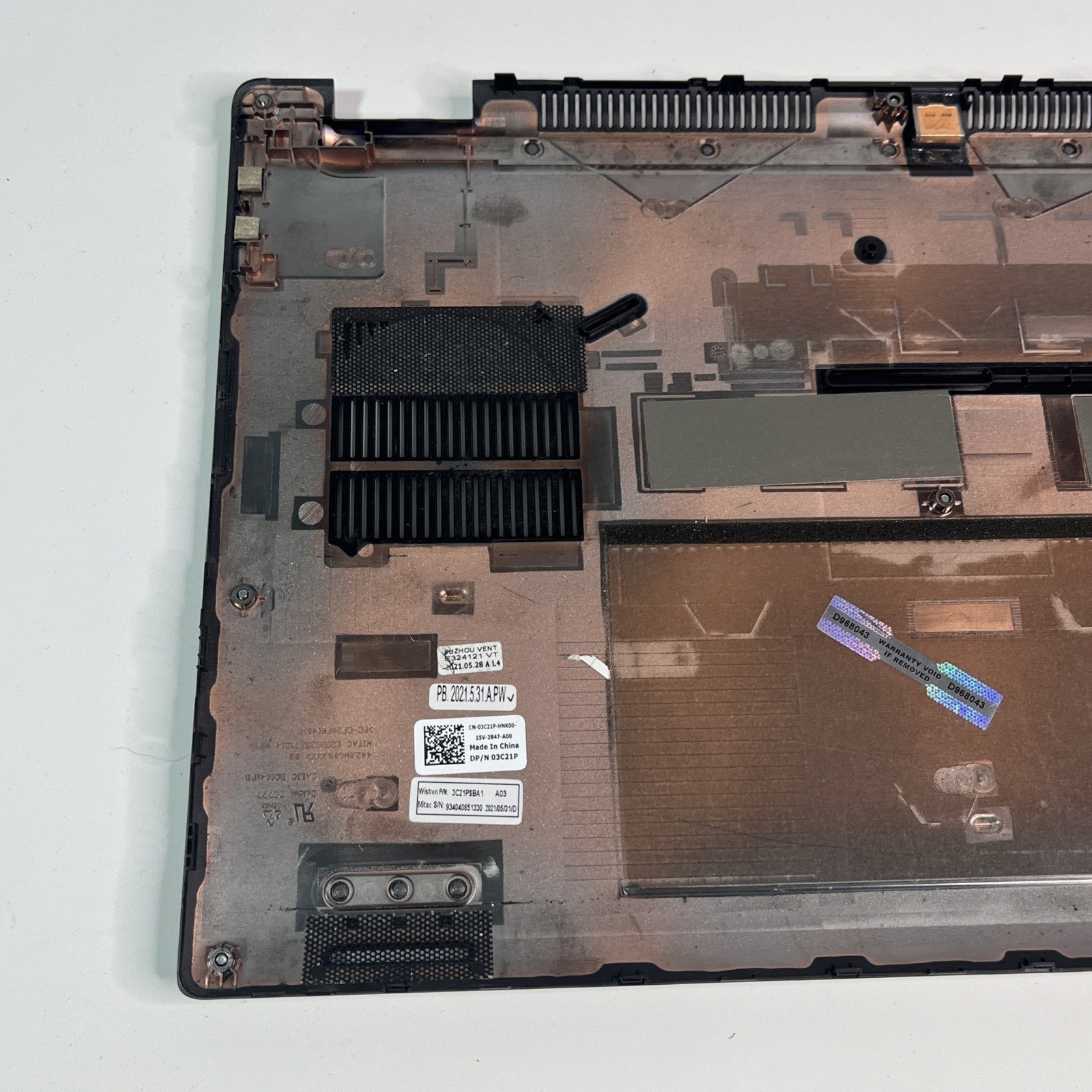 Genuine Silver Dell Latitude 5520 Bottom Base Cover CN-03C21P-Hnk