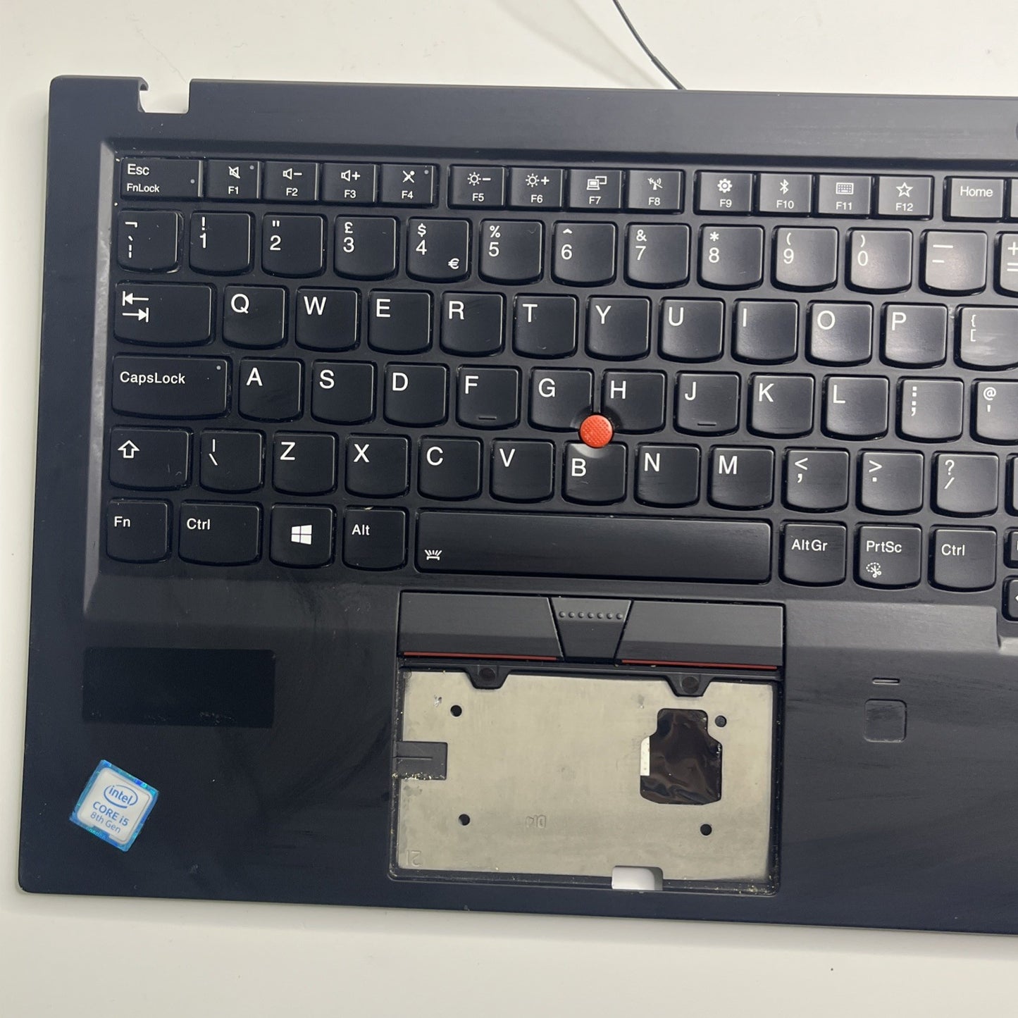 Genuine black Lenovo ThinkPad X1 Carbon 6th Gen Complete UK Palmrest