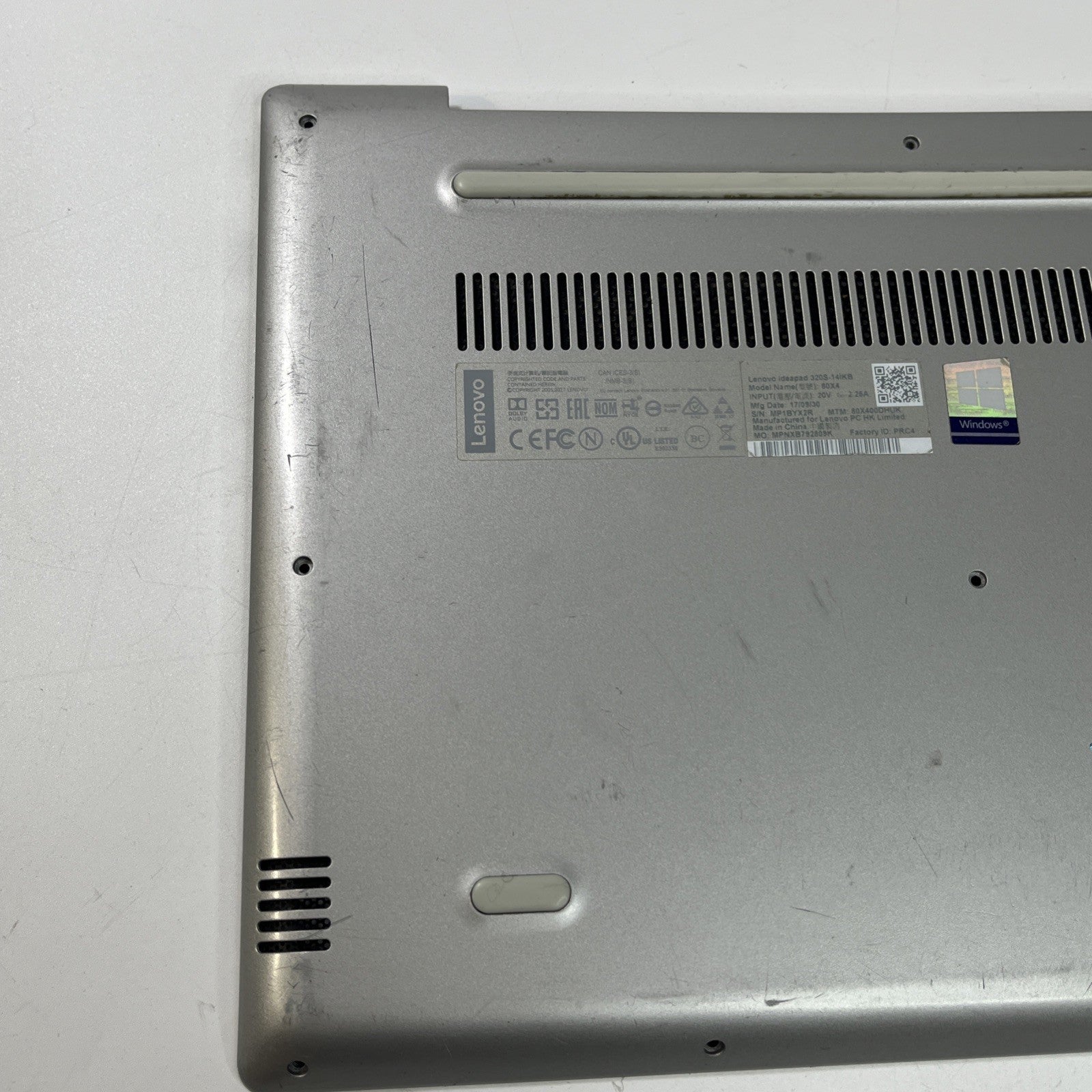 Genuine Sliver Lenovo Ideapad 320S-14IKB Base Bottom Chassis Cover