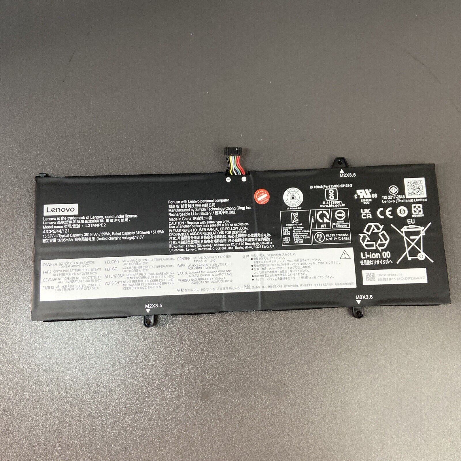 Genuine Lenovo Yoga 6 13ALC7 Laptop Battery 5B11F29411 5B11F29414, 5B11F29421
