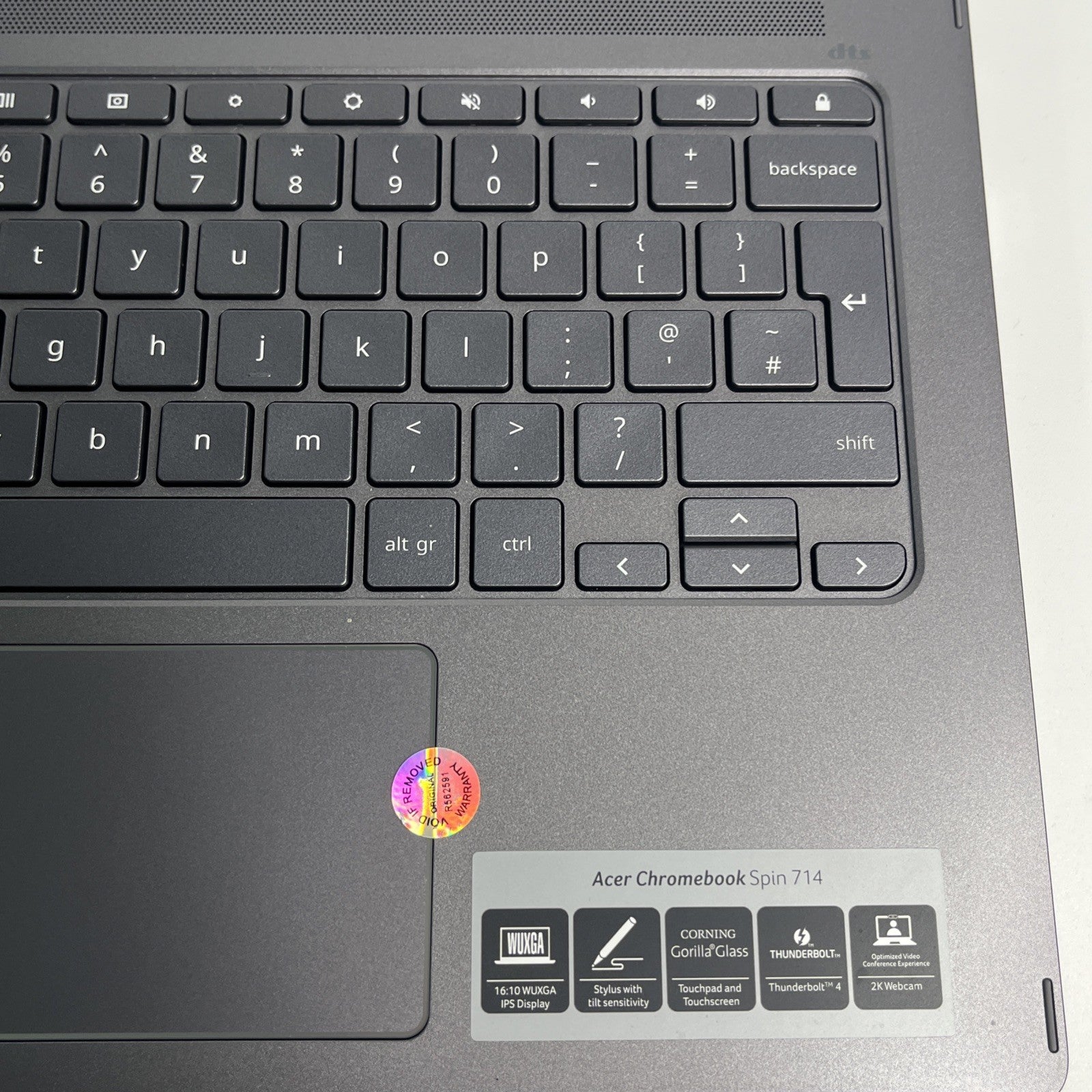 Genuine Acer CB Spin 714 Palmrest Upper Case Keyboard And Touch Pad CN6713TJ
