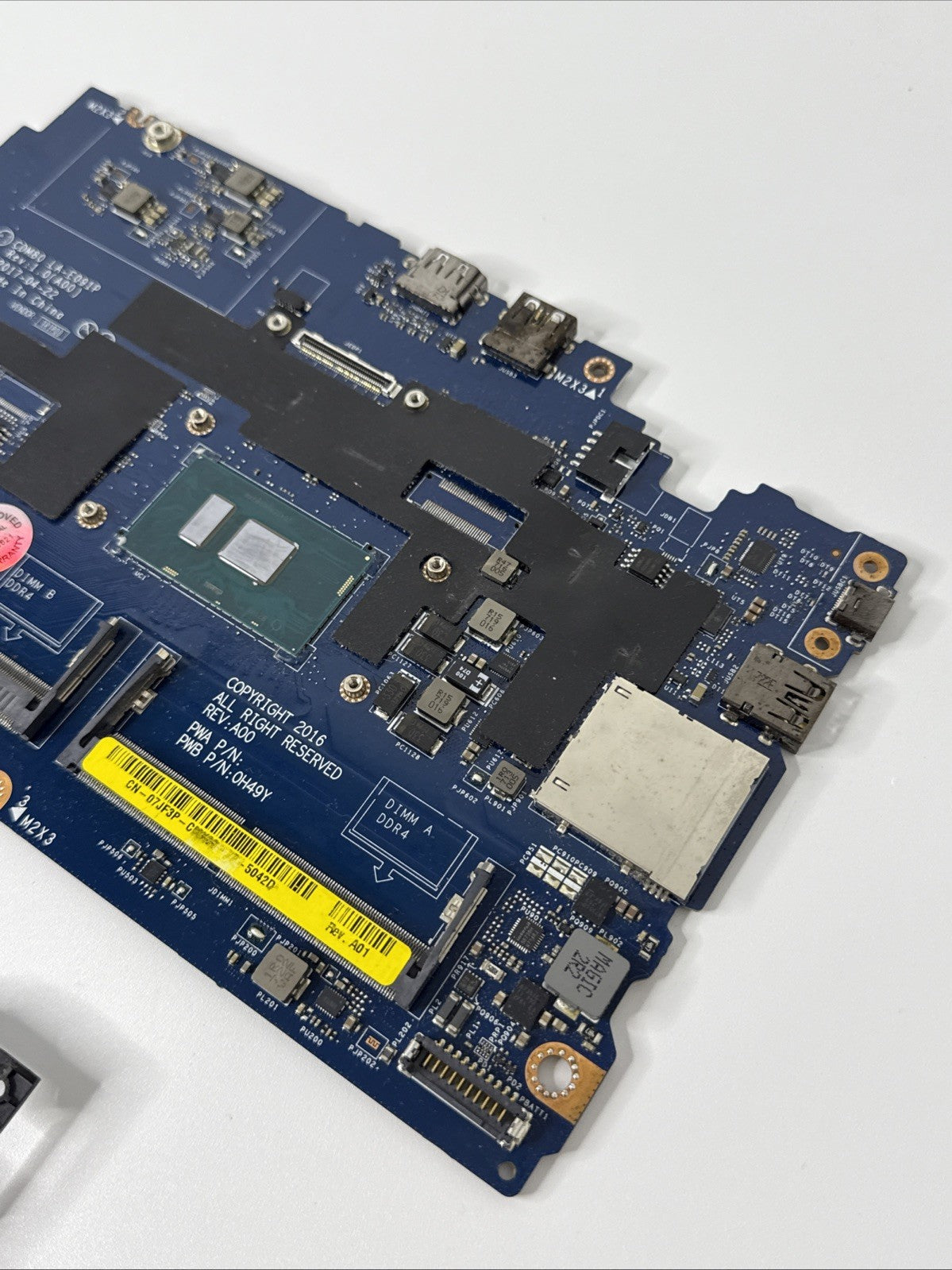 Genuine Dell Latitude 5580 i5-7300U CPU Motherboard w/ Chassis