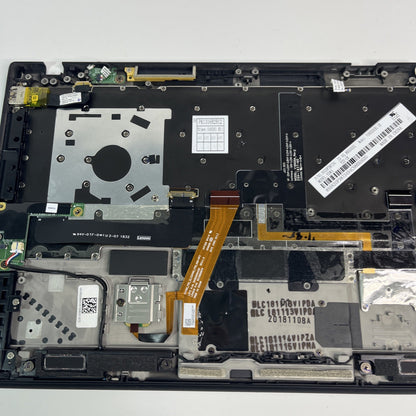 Genuine black Lenovo ThinkPad X1 Carbon 6th Gen Complete UK Palmrest SN20p38734