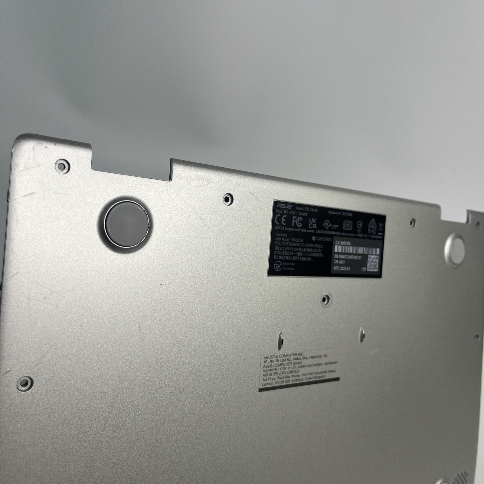 Genuine Asus Chromebook C424M CX1400CMA Bottom Base Lower Case Cover. #G A.