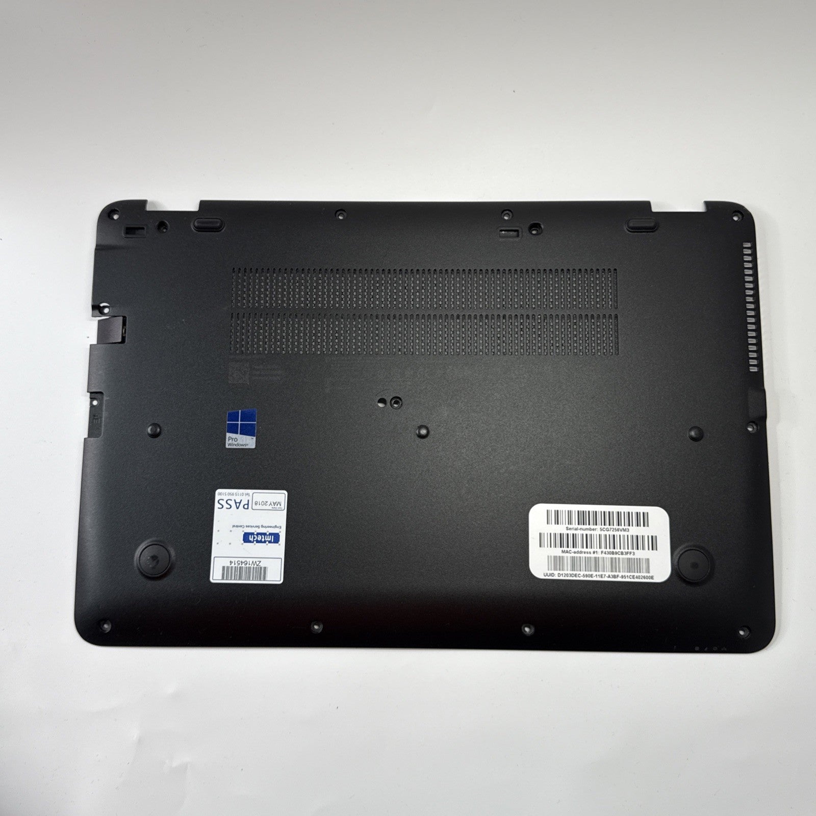 HP Elitebook 850 G3 Bottom Base Cover Genuine  Black