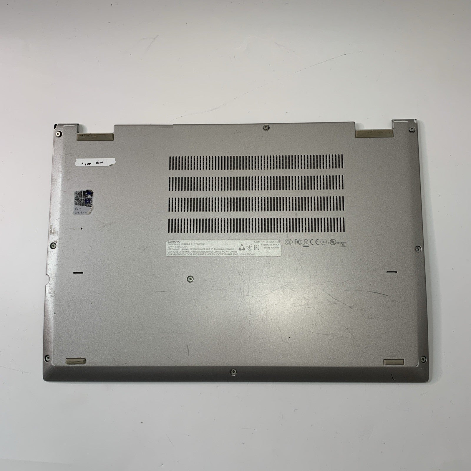 Lenovo Thinkpad Yoga 370 Base Bottom Chassis Case Cover Silver