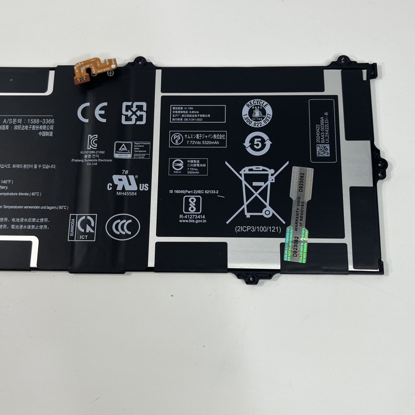 Genuine Samsung Chromebook XE345XDA Battery AA-PBAN2HE Good Health