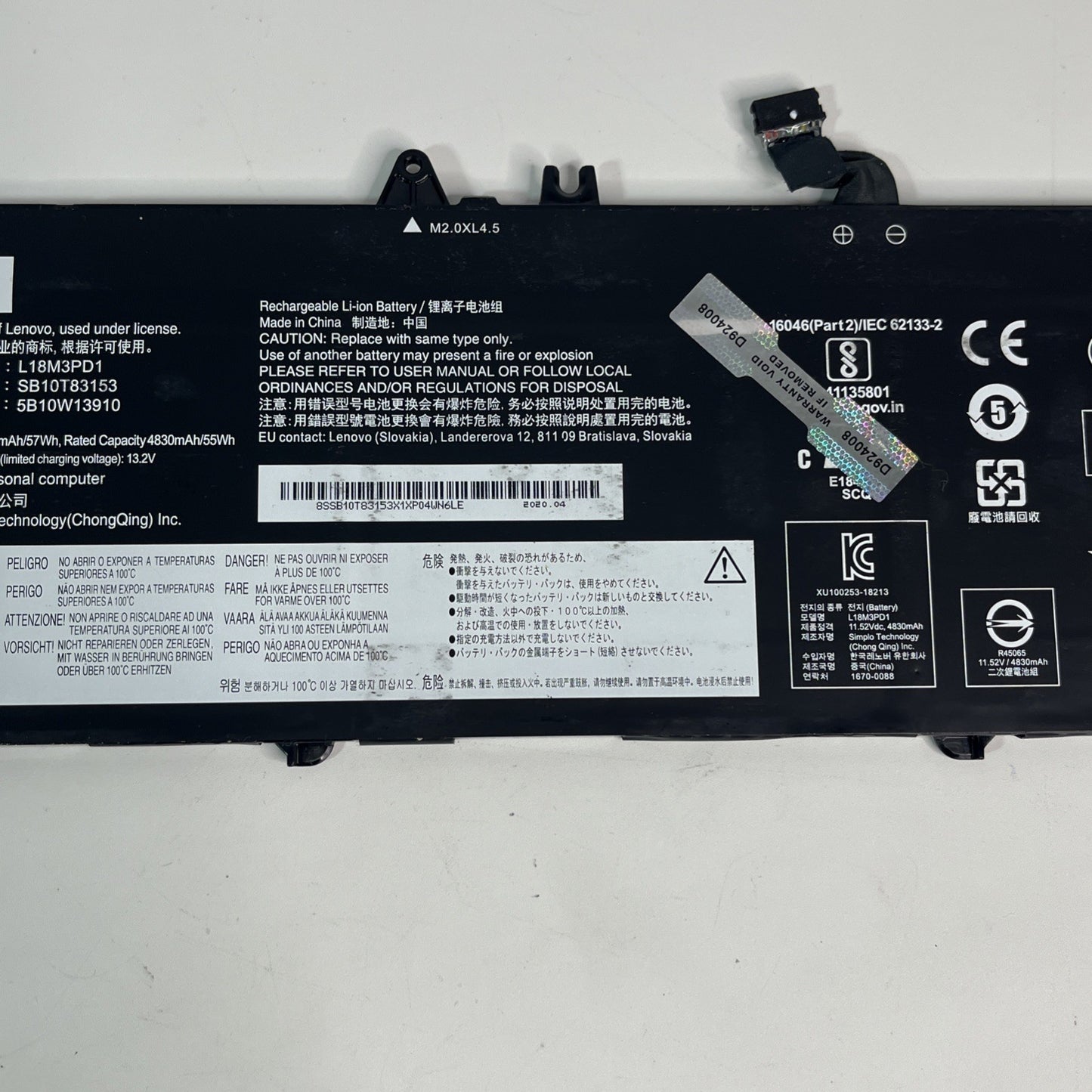 Genuine L18M3Pd1 Battery for Lenovo T14s Good Health