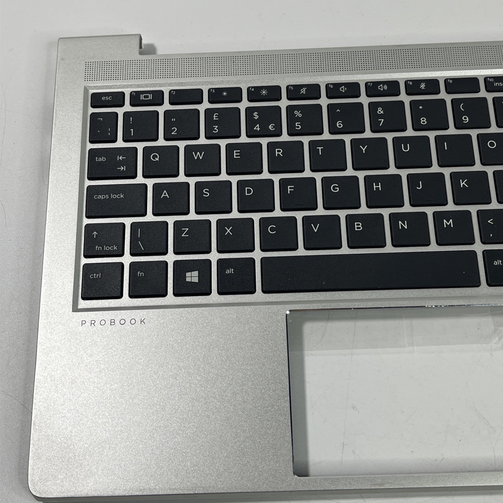 Genuine Silver HP ProBook 440  G8 UK  Keyboard PALMREST & Speakers.
