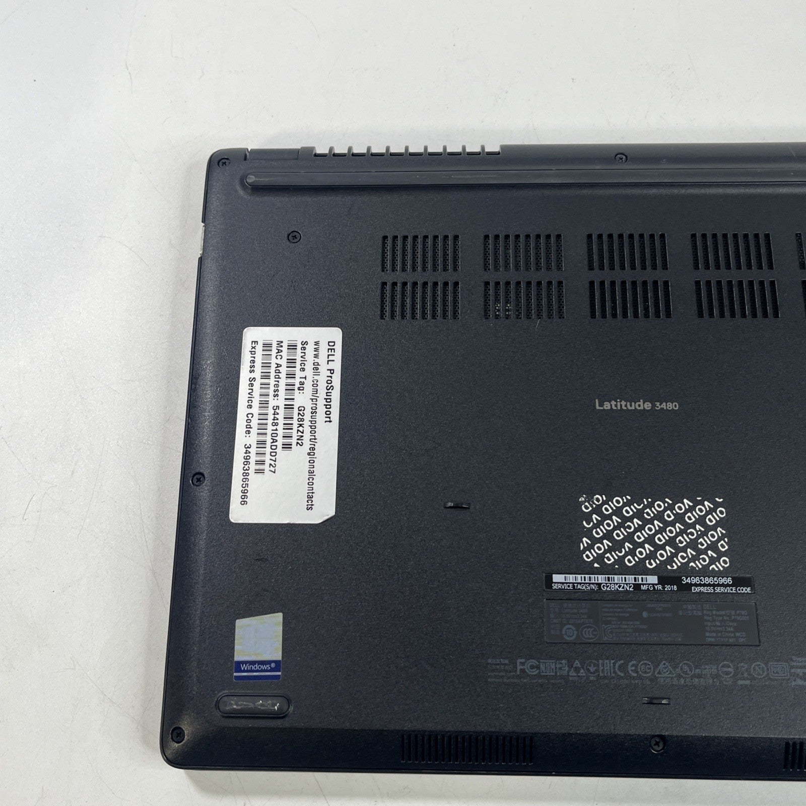 DELL Latitude 3480 Core i5-7200U 1.6Ghz 8GB 256GB SSD 14" FHD Laptop Notebook.