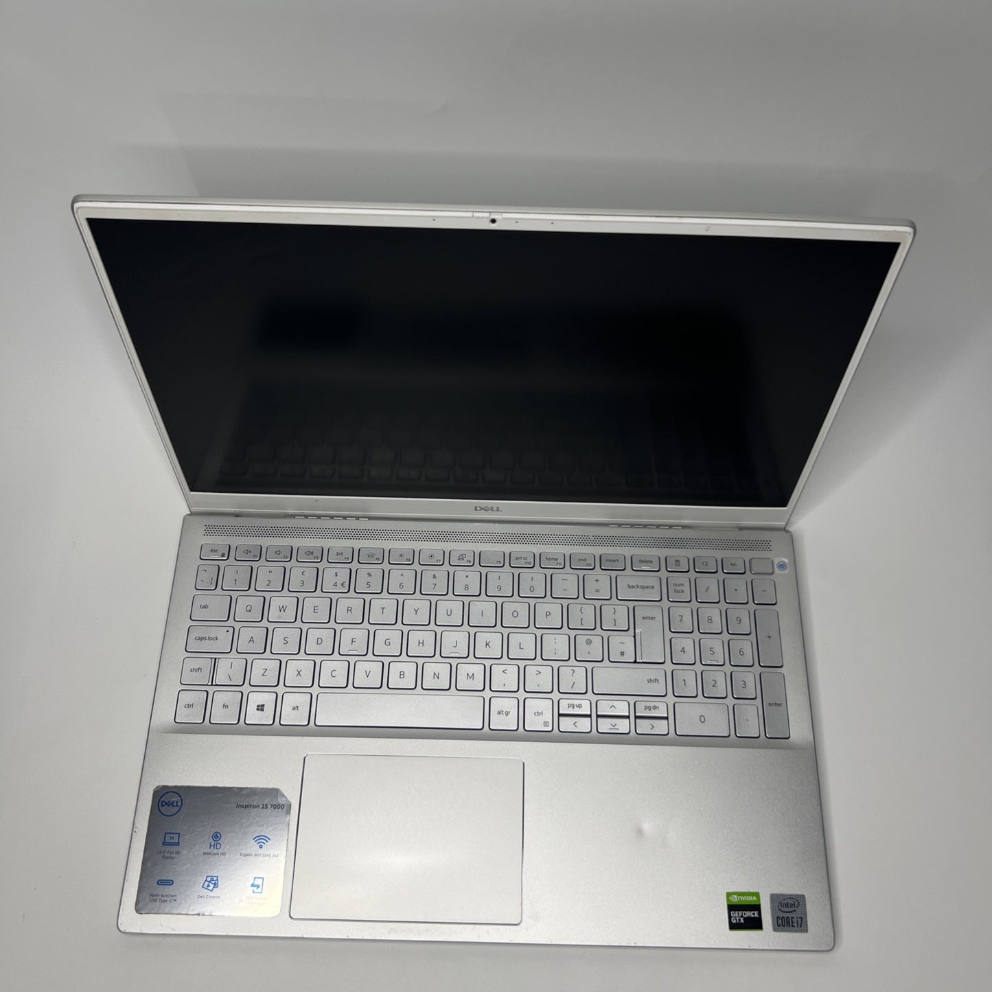Dell Inspiron 15 7501 15.6” FHD Laptop i7-10750H 16GB RAM 512GB SSD GTX 1650 Ti
