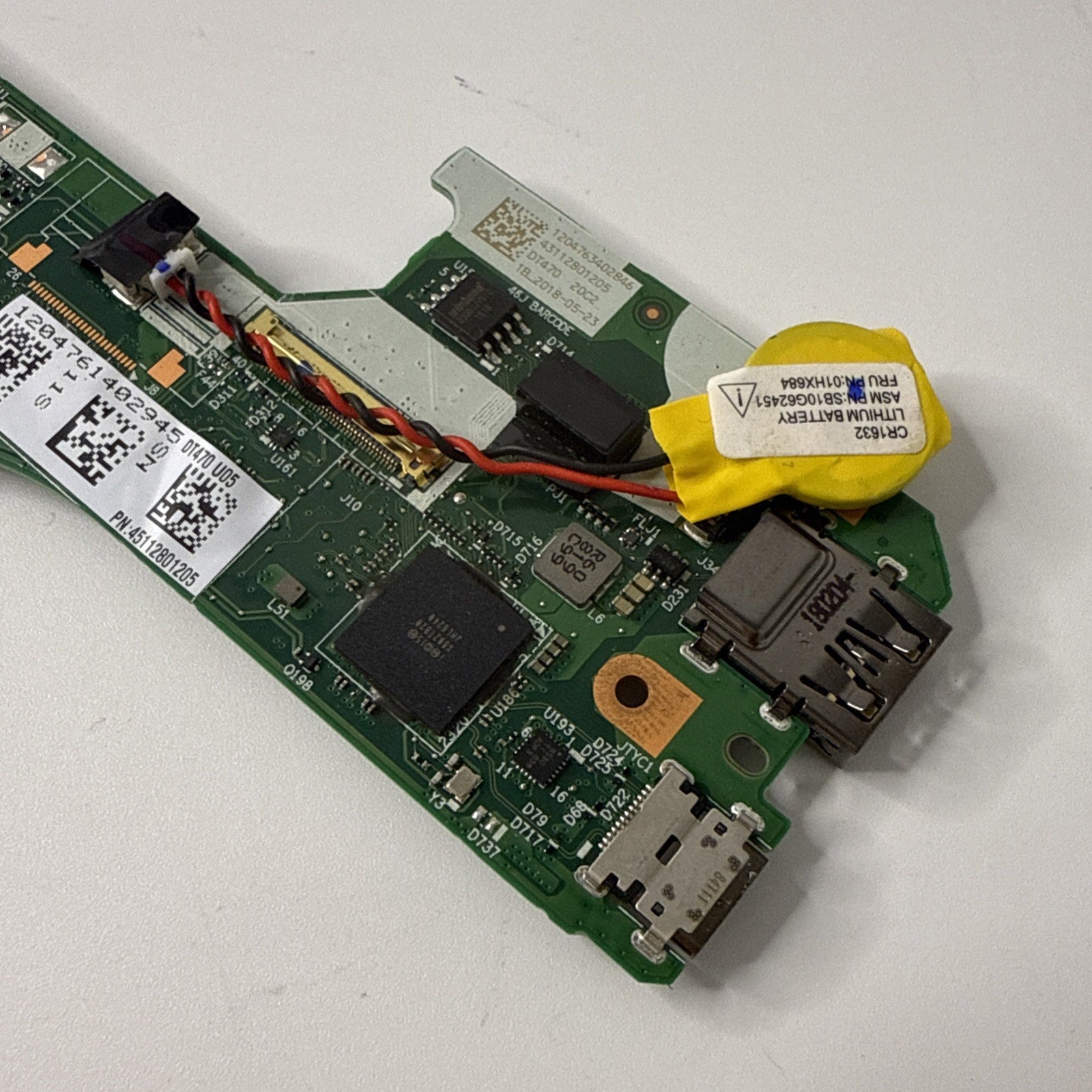 Lenovo Thinkpad T470 Motherboard i5 8th Gen (Powers On, No Display)