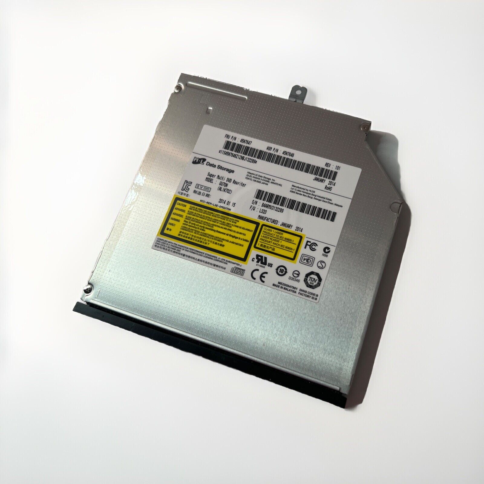 Slim Optical Drive, Slim-Line SATA, Super Multi DVD Re-Writer  Model : GU70N