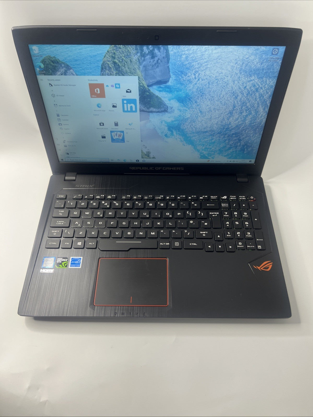 ASUS ROG Strix GL553VD 15.6” Intel Core i7-7700HQ 8GB RAM 128GB SSD GTX 1050
