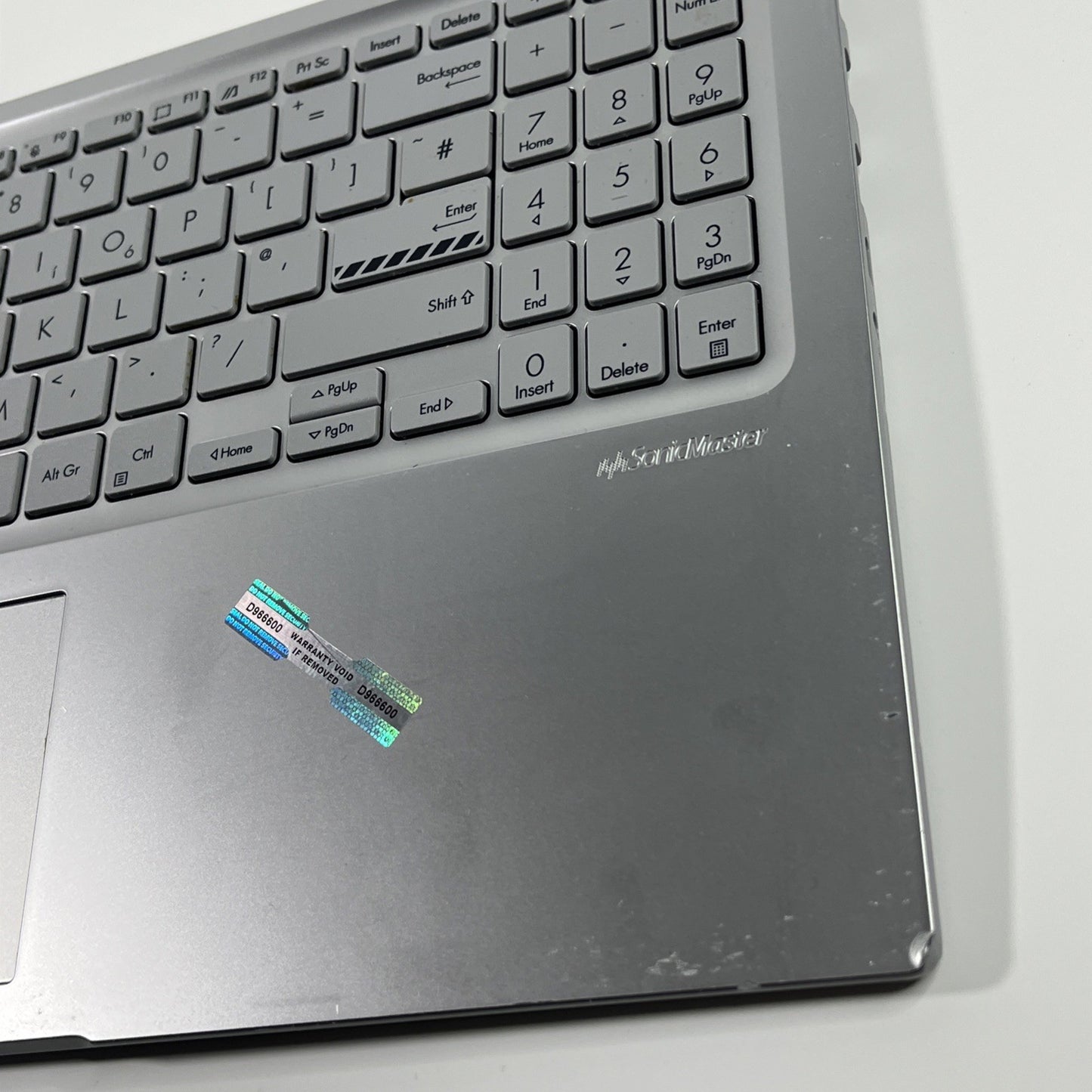 Genuine Silver Asus VB 15 X1504ZA Palmrest, Keyboard& Speaker 13N1-GVA0C01.