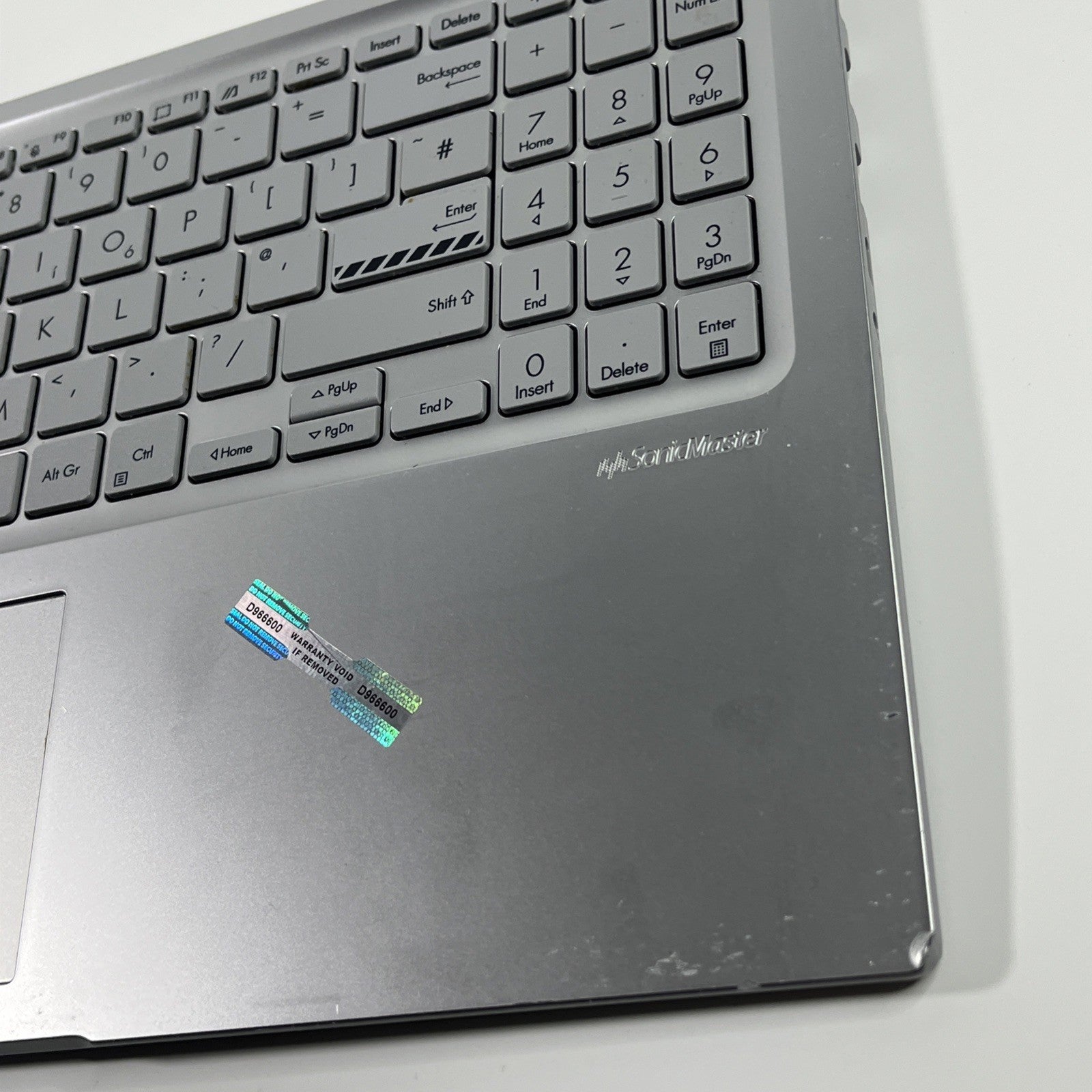 Genuine Silver Asus VB 15 X1504ZA Palmrest, Keyboard& Speaker 13N1-GVA0C01.