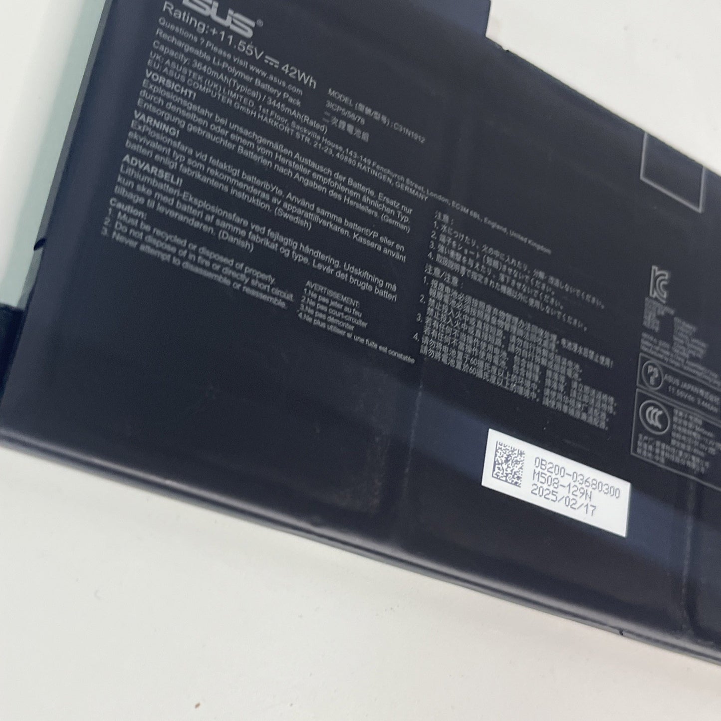 Genuine Asus C31N1911 Laptop Battery for E410K Series. GOOD Health.