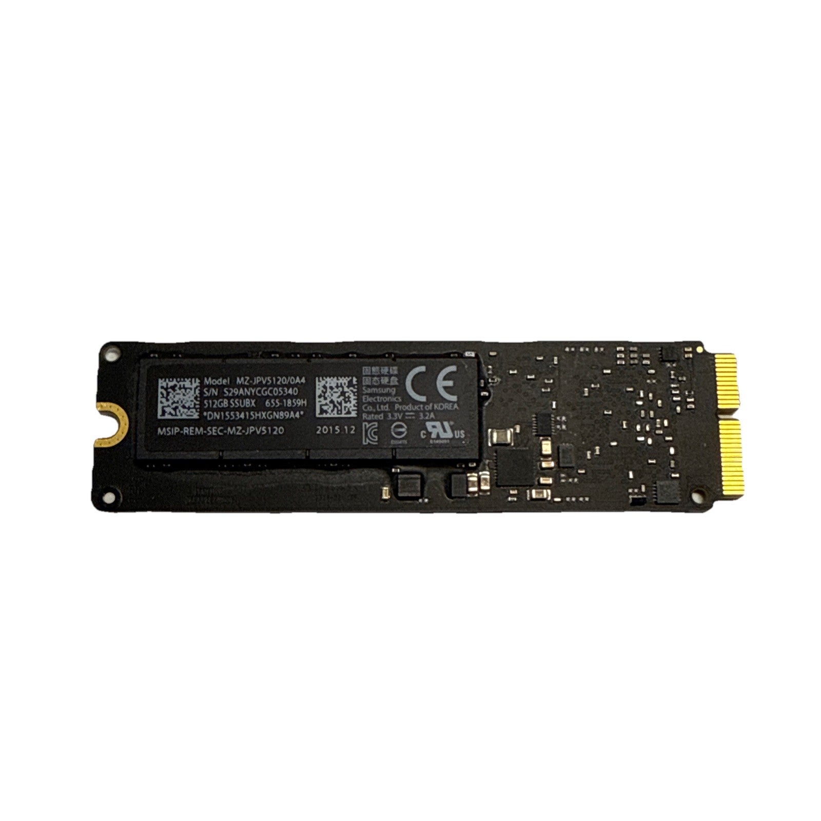 512GB Apple MacBook Pro Retina / Air 2013 2014 2015 SSD 655-1859H MZ-JPV5120/0A4