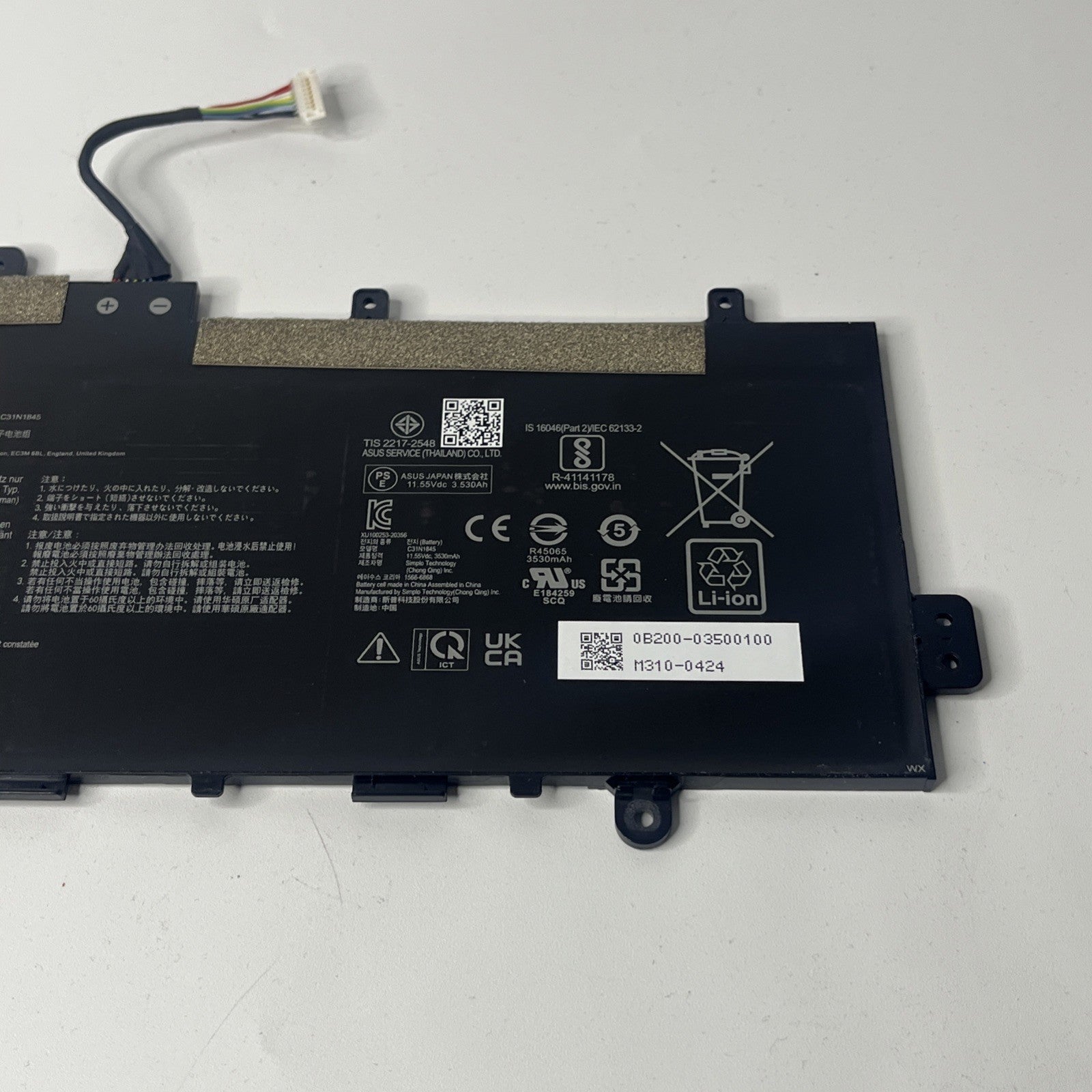 Genuine Asus Chromebook CX1400CMA Series C31N1845 Laptop Battery 3640mAh |