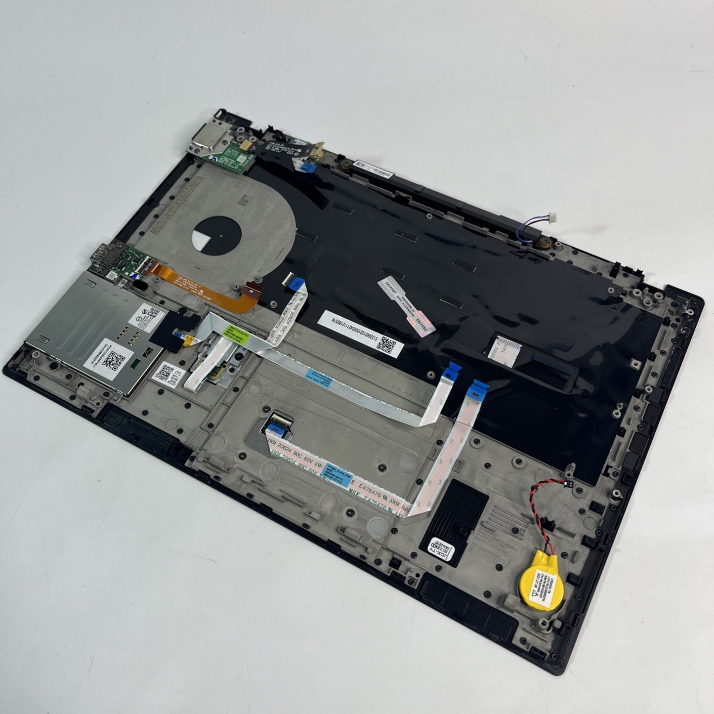 Genuine Black Lenovo ThinkPad P14s Gen 2 Complete Palmrest Uk Keyboard PK471000