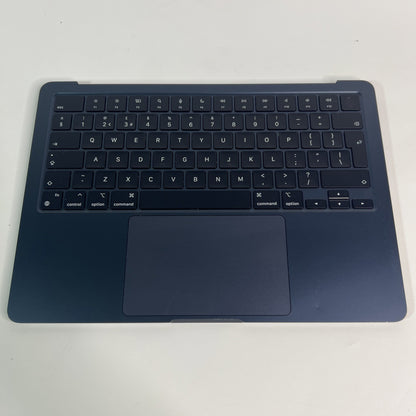 Apple Macbook Air 13 A2681 EMC 4074 Palmrest M2 UK Keyboard Midnight Blue