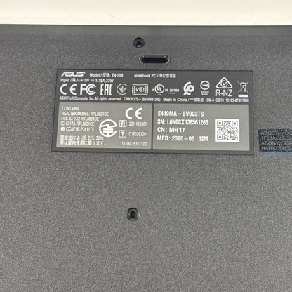 GENUINE Asus E410M,L410M,E410K Bottom Base Chassis Cover Black 3CBKWBAJN00. #G A