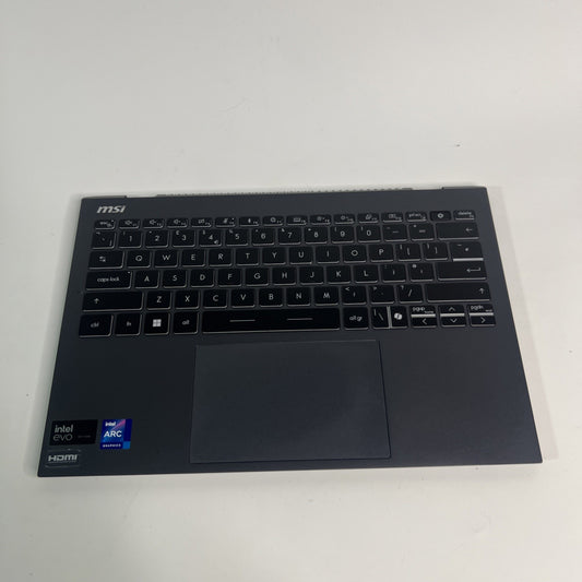 MSI Prestige 13 AI Evo A1MG Palmrest / Top Case Assembly- UK Keyboard – Grade B