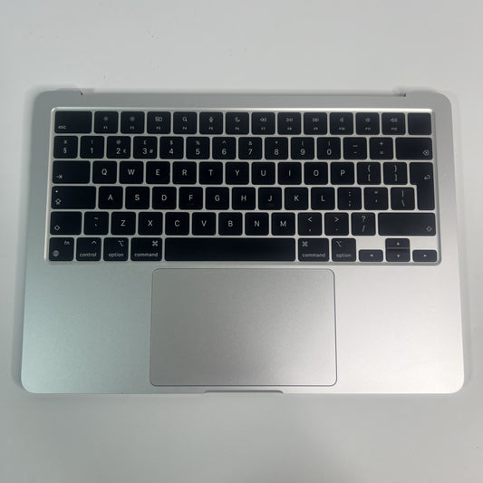 Apple Macbook Air 13 A2681 EMC 4074 Palmrest M2 UK Keyboard Silver For Parts