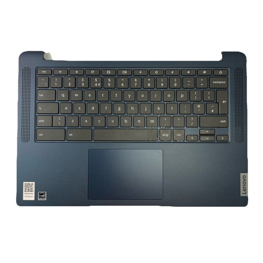 Genuine Lenovo ideapad 3 chrome 14M836 Palmrest UK Keyboard Touchpad Blue