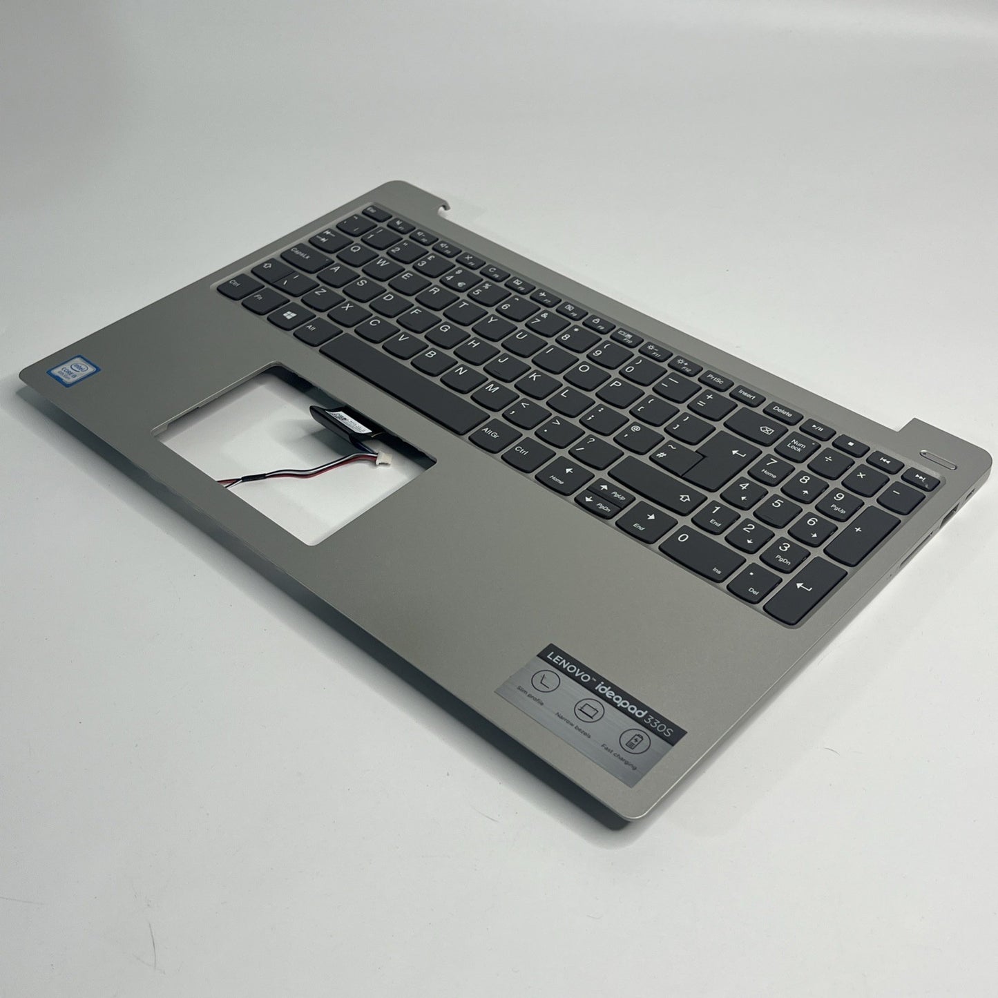 Genuine Silver Lenovo IdeaPad 330S-15IKB  Palmrest Keyboard And Speakers