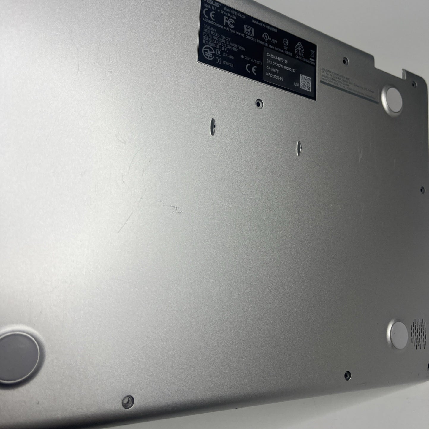 Genuine Asus C423NA-BV0158 Grey Bottom Base 13N1-63A0601