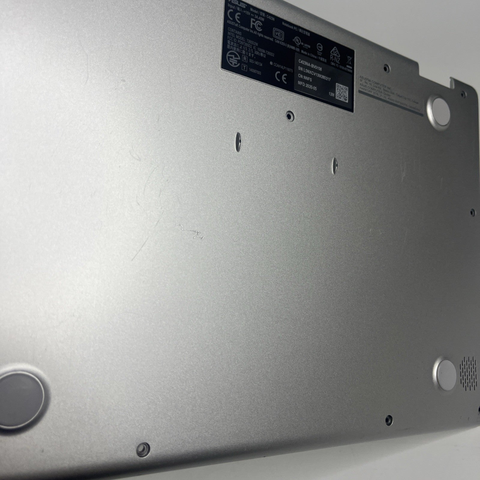 Genuine Asus C423NA-BV0158 Grey Bottom Base 13N1-63A0601