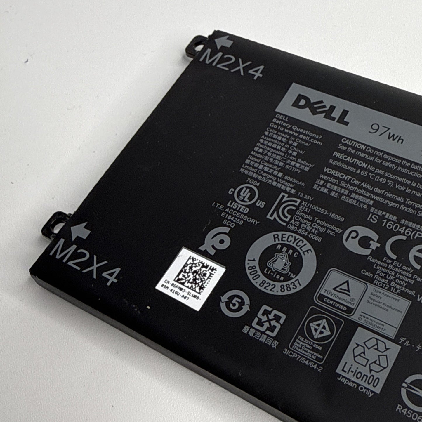 6GTPY battery for DELL XPS 15 9550 9560 9570 7590 Precision 15 5510 5520 5530