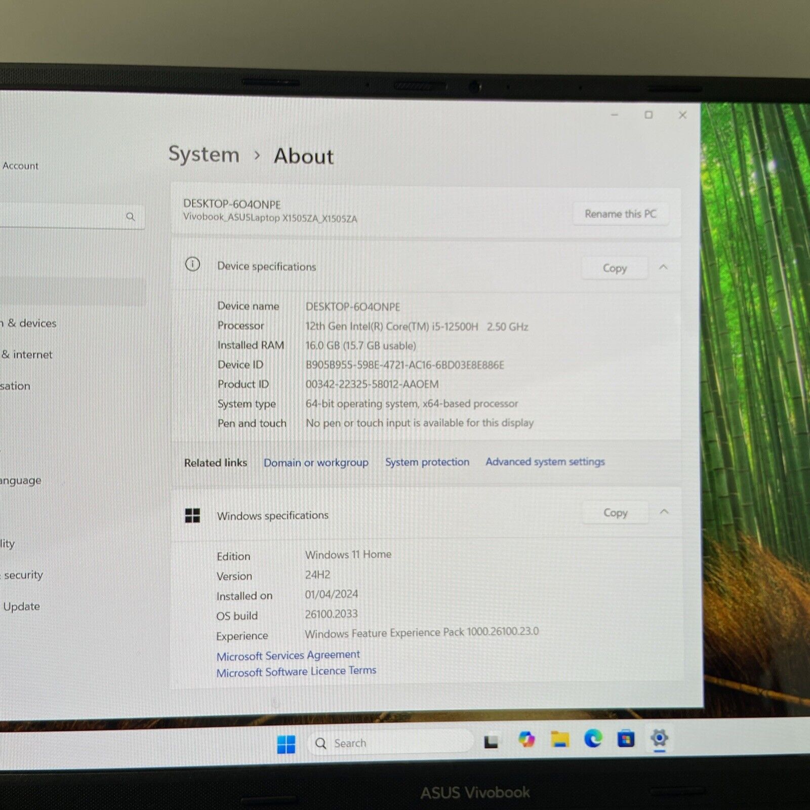 ASUS VivoBook 15 OLED X1505ZA Intel Core i5-1235U  16GB RAM 512GB SSD Grade A