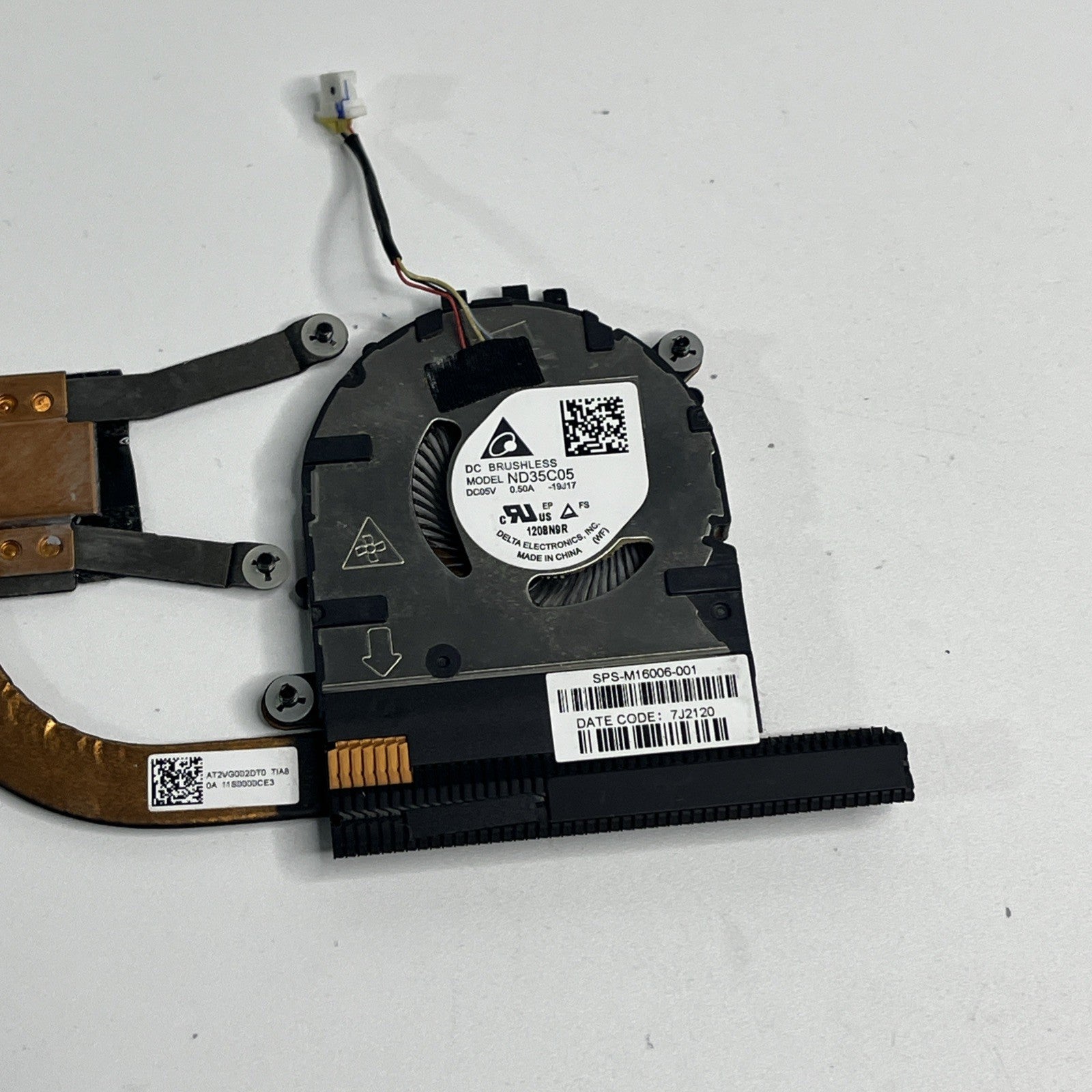 Genuine For HP EliteBook x360 1040 G7 CPU Heatsink Cooling Fan M16006-001
