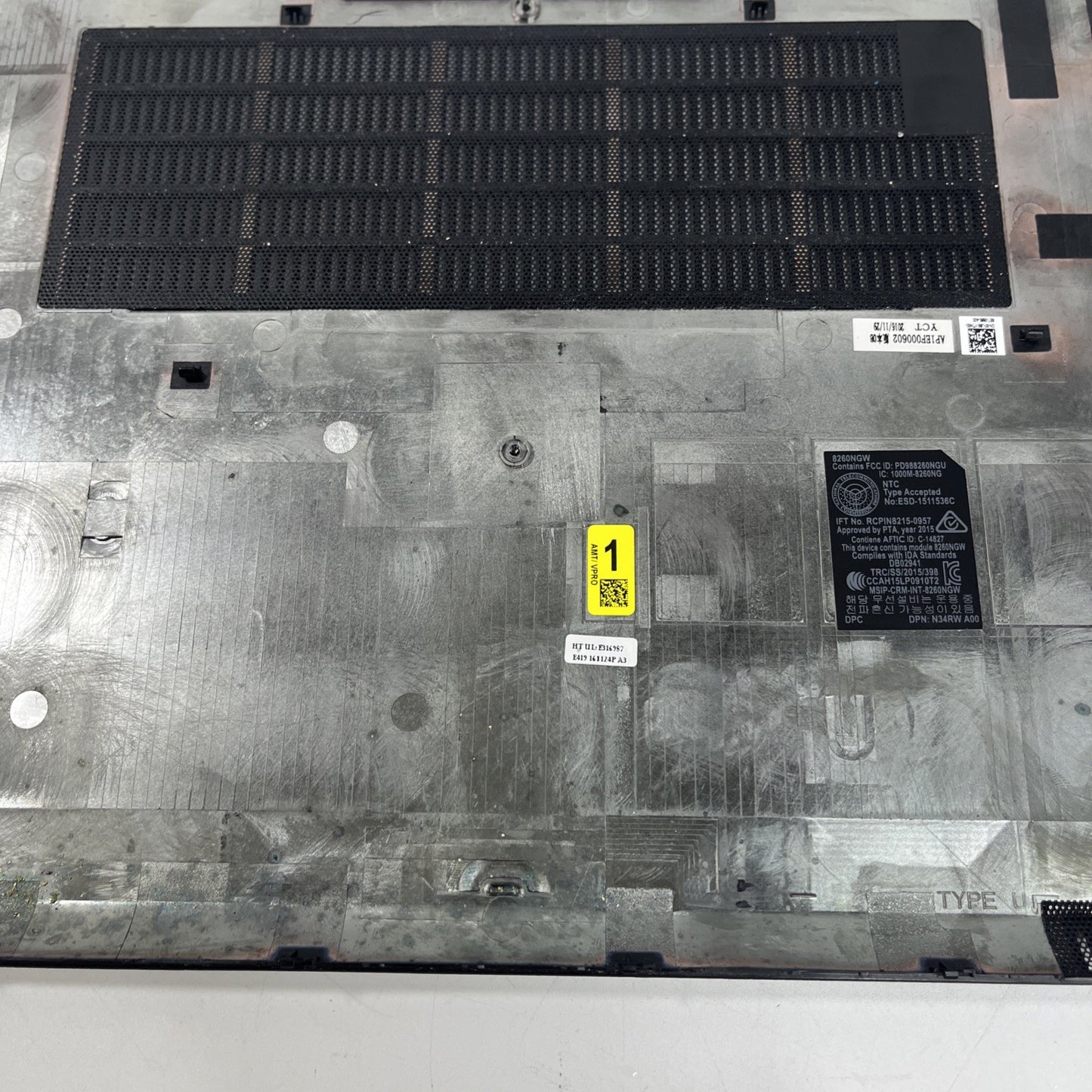 Genuine Black Dell Latitude E5570  Shell Bottom Base Case Cover Oovj58