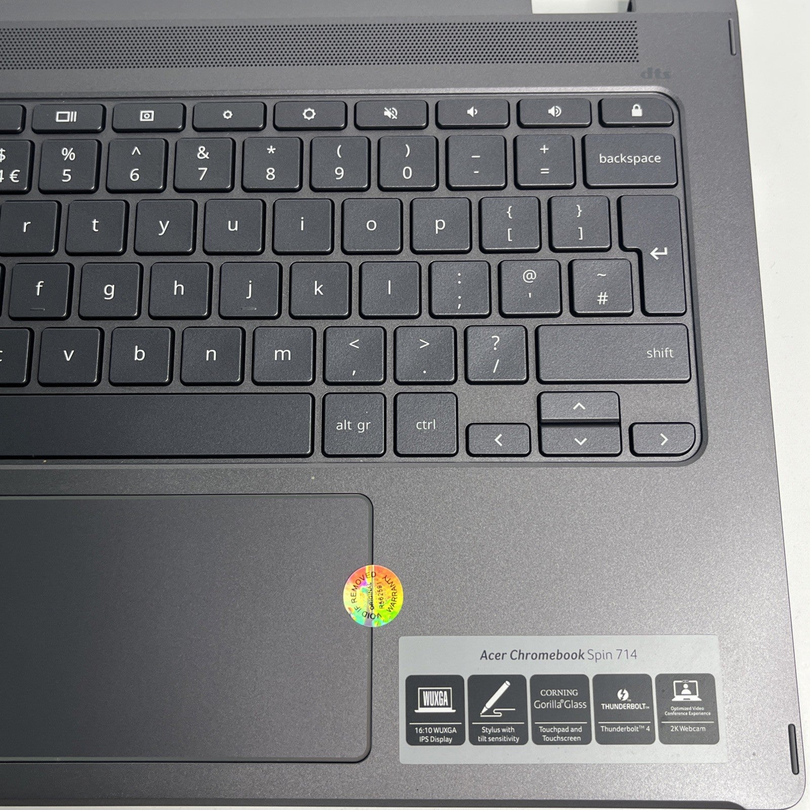 Genuine Acer CB Spin 714 Palmrest Upper Case Keyboard And Touch Pad CN6713TJ