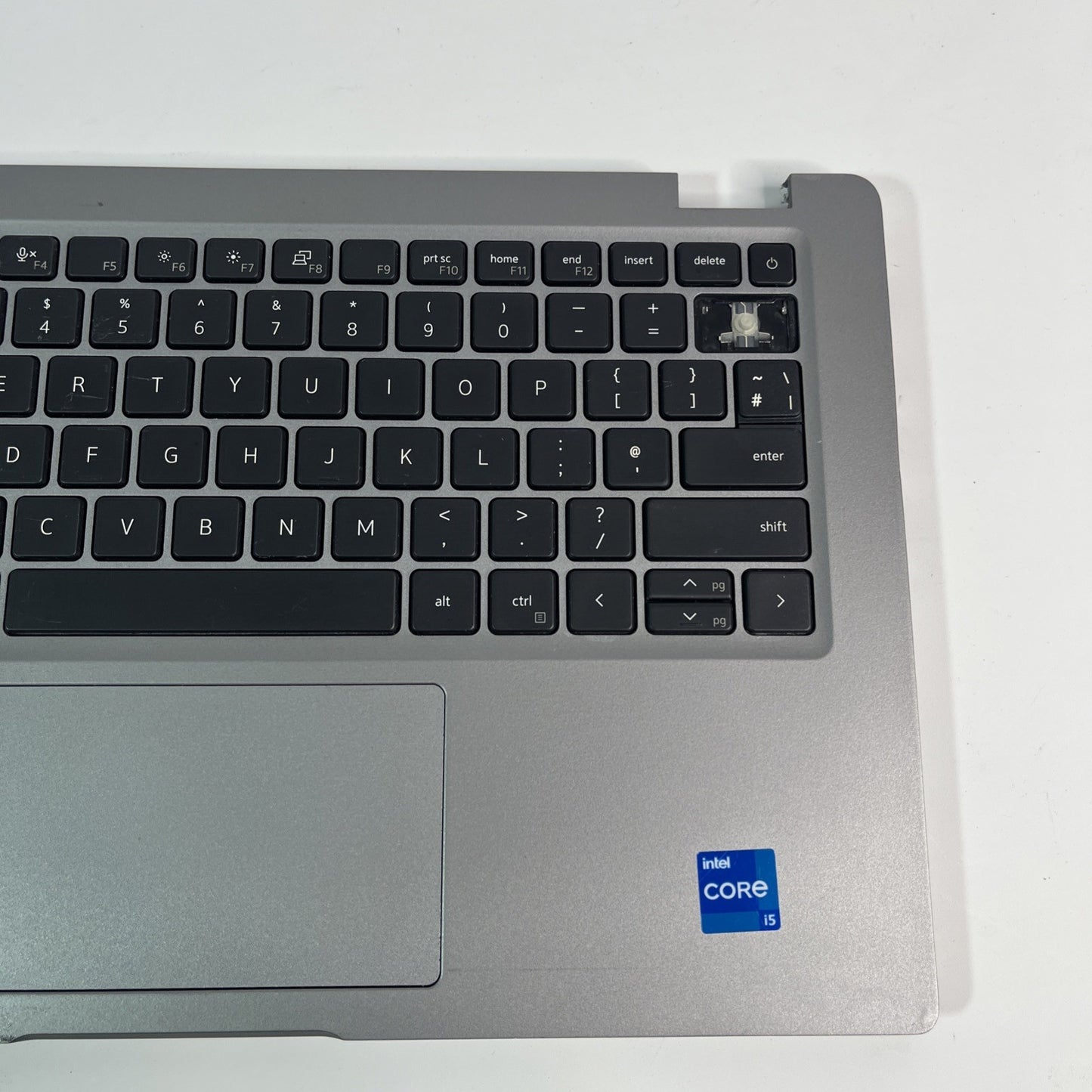 Genuine Dell Latitude 5420  Palmrest And Keyboard, Missing Key Silver