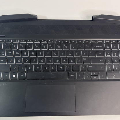 Genuine Black Hp Pavilion 15-dk2029na Palmrest ,keyboard & Usb Board AM2K8000