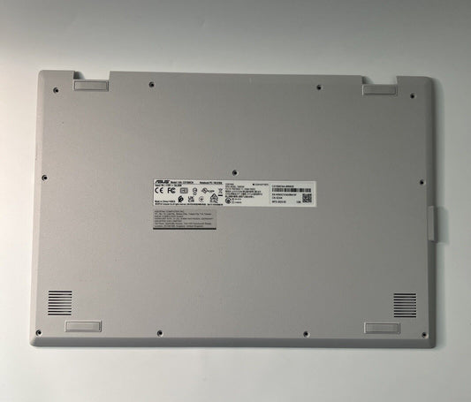 Asus Chromebook CX1500CN Genuine Bottom Base Cover. P/N: 13N1-CWA0L21 Light Grey