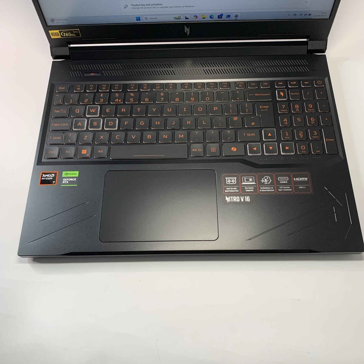 Acer Nitro V 16 ANV16-41 Laptop - AMD Ryzen 7 8845HS 1TB SSD 16GB RAM RTX 4060