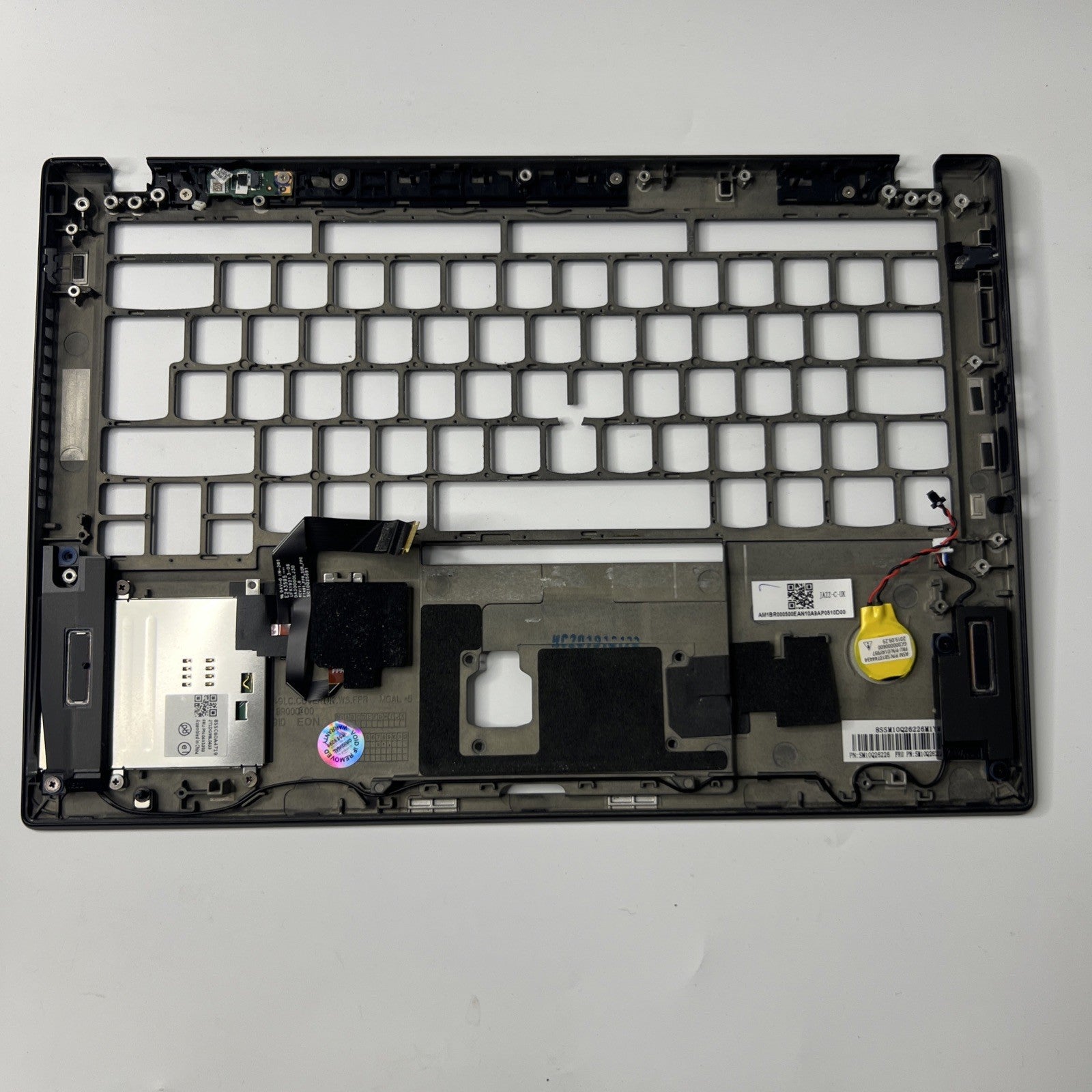 Genuine Lenovo T490s Palmrest Assembly UK Keyboard    Black AM1BR000500