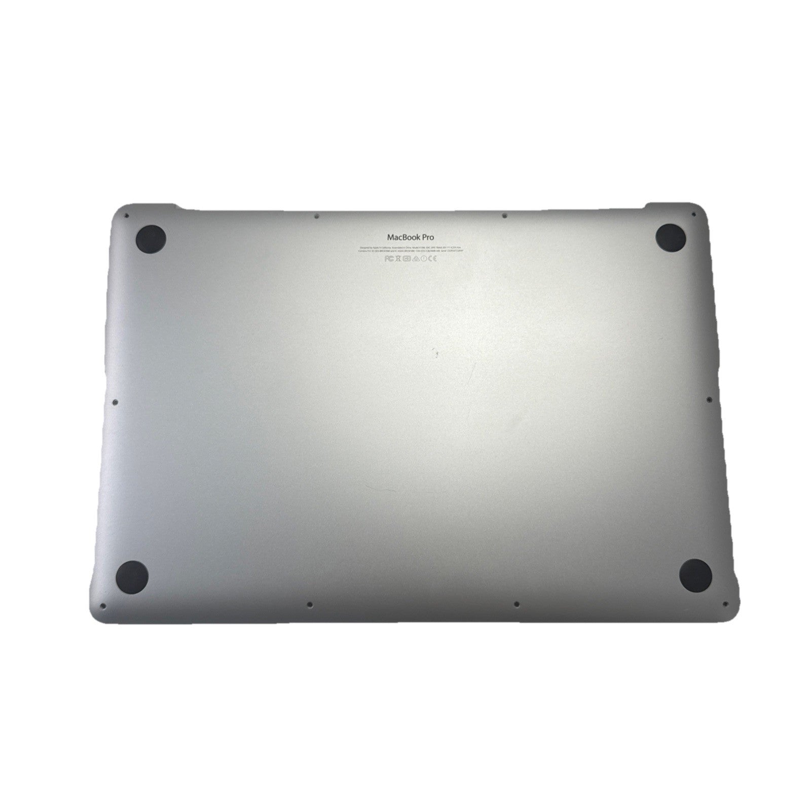 APPLE MACBOOK PRO 15" A1398 Mid 2015 Bottom Base Cover Silver 604-03476