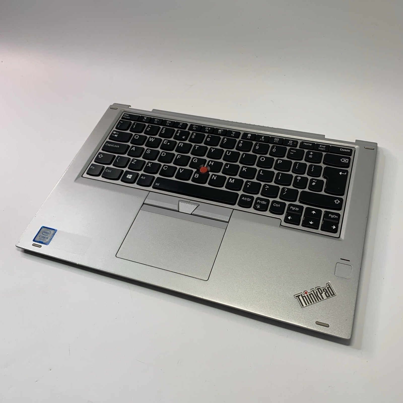 Lenovo Yoga 370 Complete Palmrest UK Backlit Keyboard & Touchpad Silver 01HY214