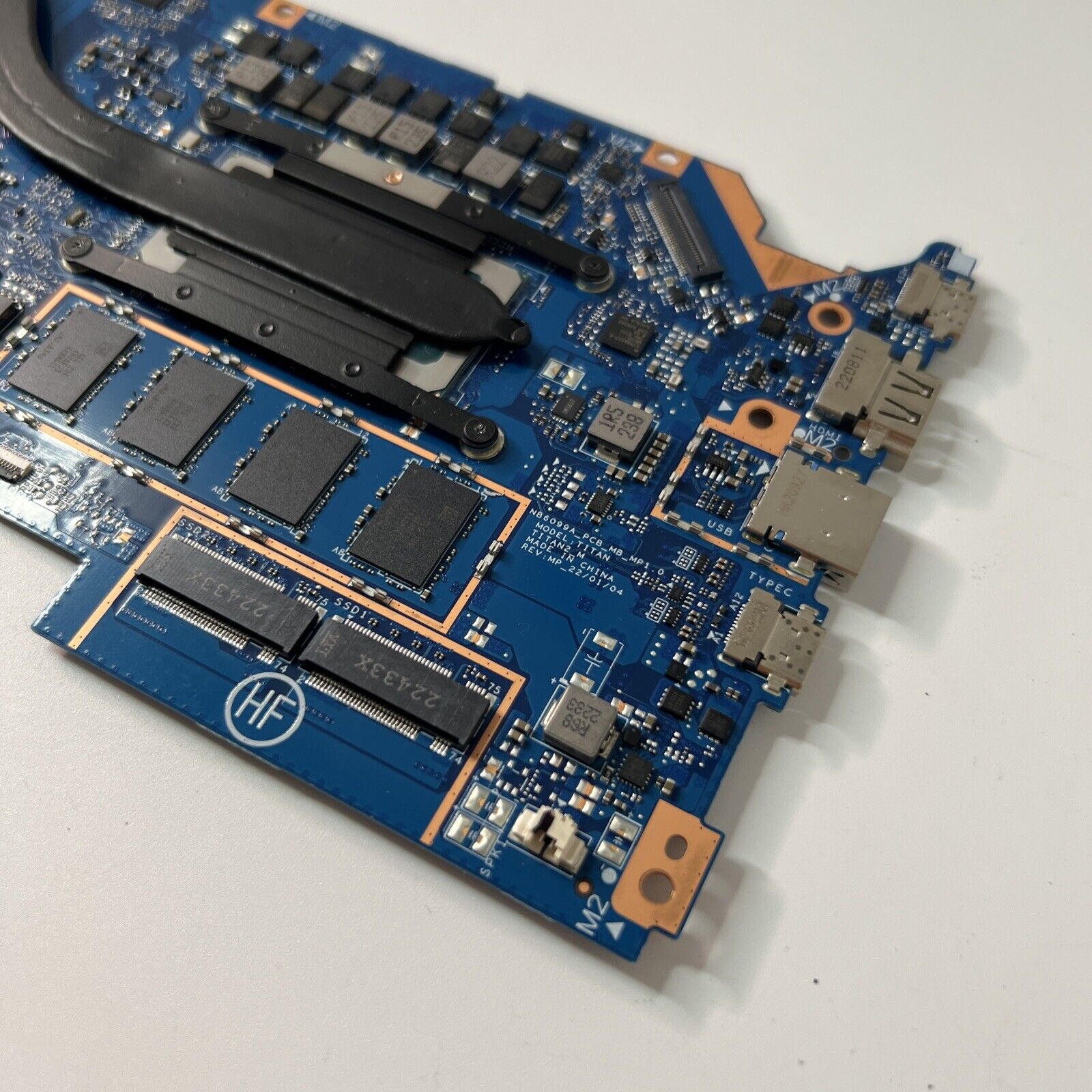Samsung Galaxy Book NP750XED Motherboard i5 11th Gen (NO POWER) & CPU Heatsink