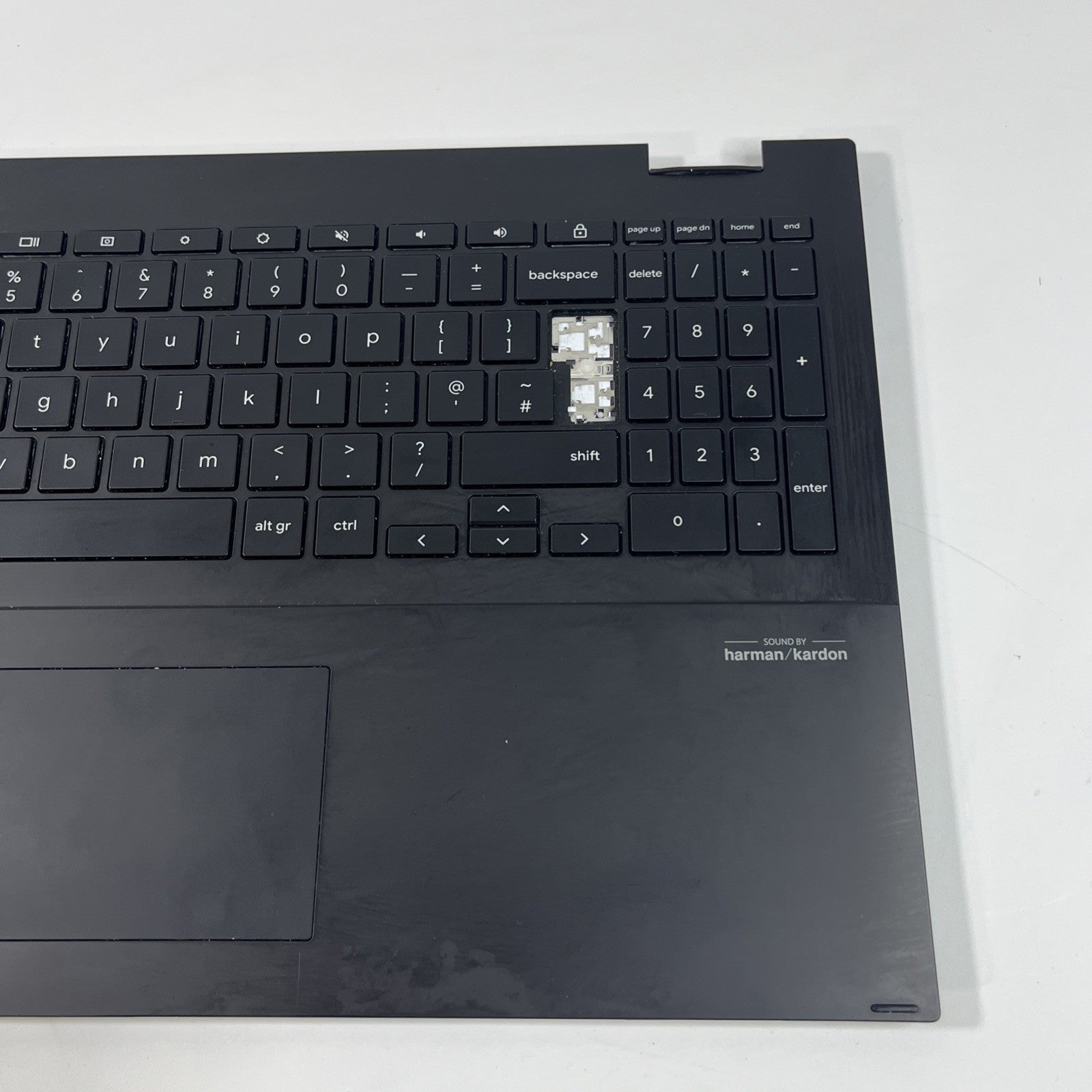 Asus Chromebook CX5500FE Palmrest Keyboard Top Case Touchpad BLACK.missing Key.
