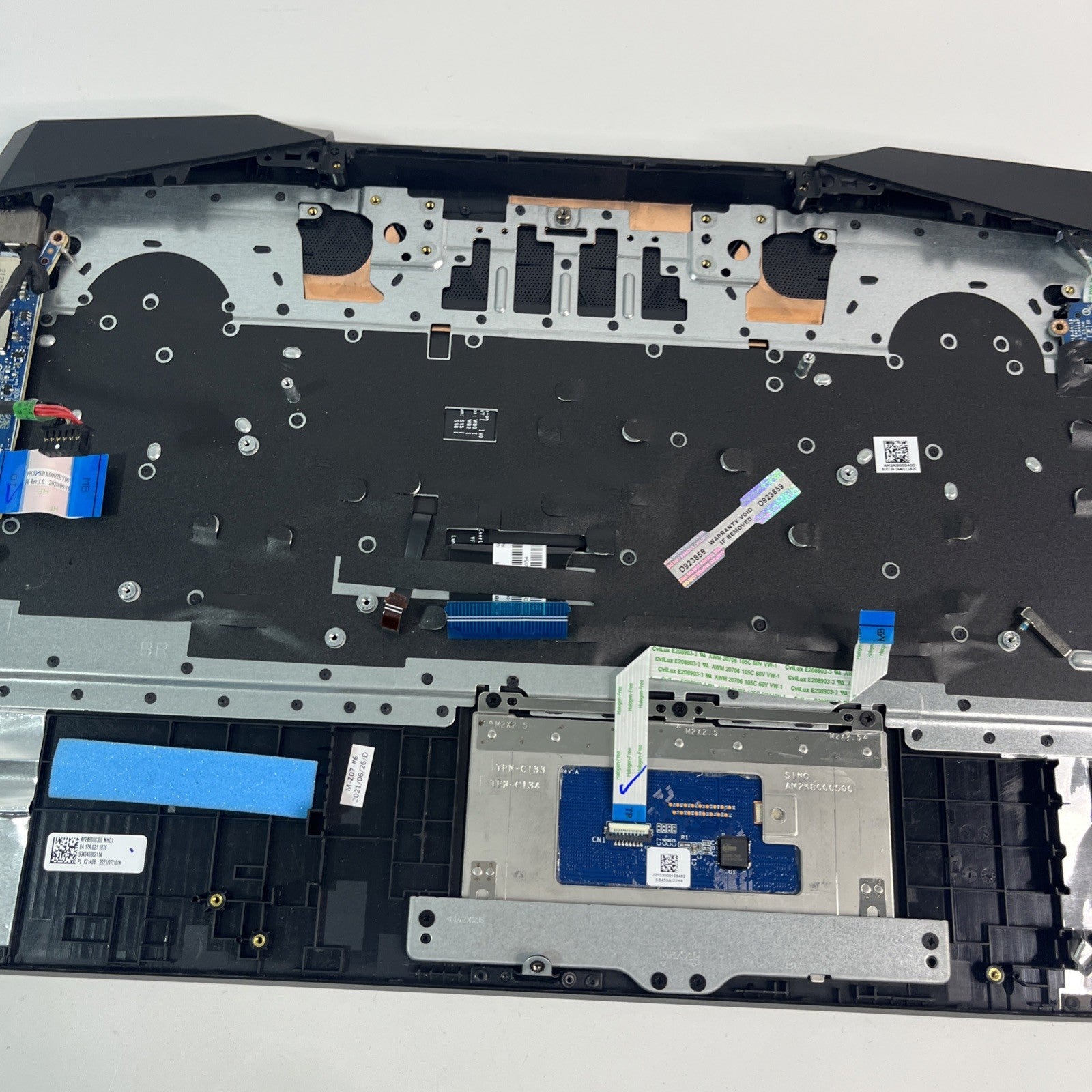 Genuine Black Hp Pavilion 15-dk2029na Palmrest ,keyboard & Usb Board AM2K8000