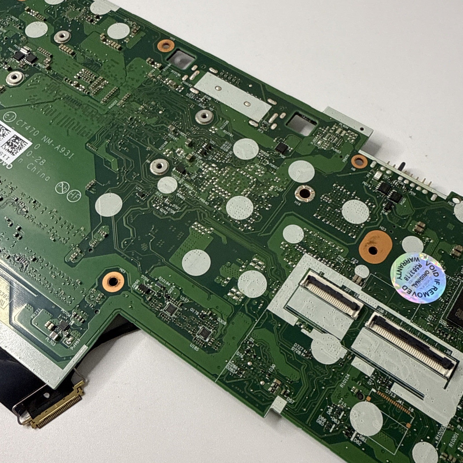 Lenovo Thinkpad T470 Motherboard i5 8th Gen (Powers On, No Display)