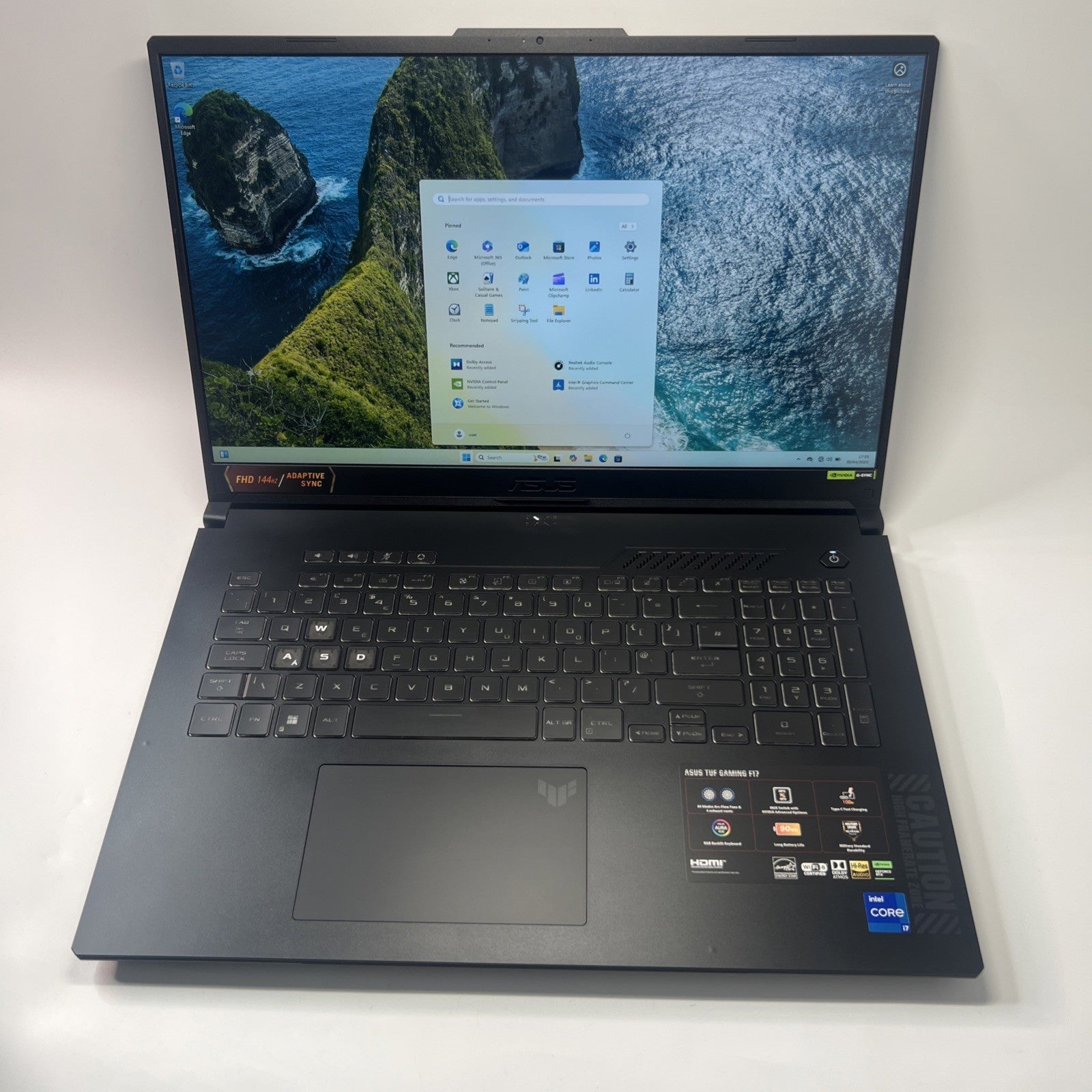 ASUS TUF Gaming F17 Gaming Laptop Intel i7-13620H RTX 4070 16GB RAM 1TB SSD